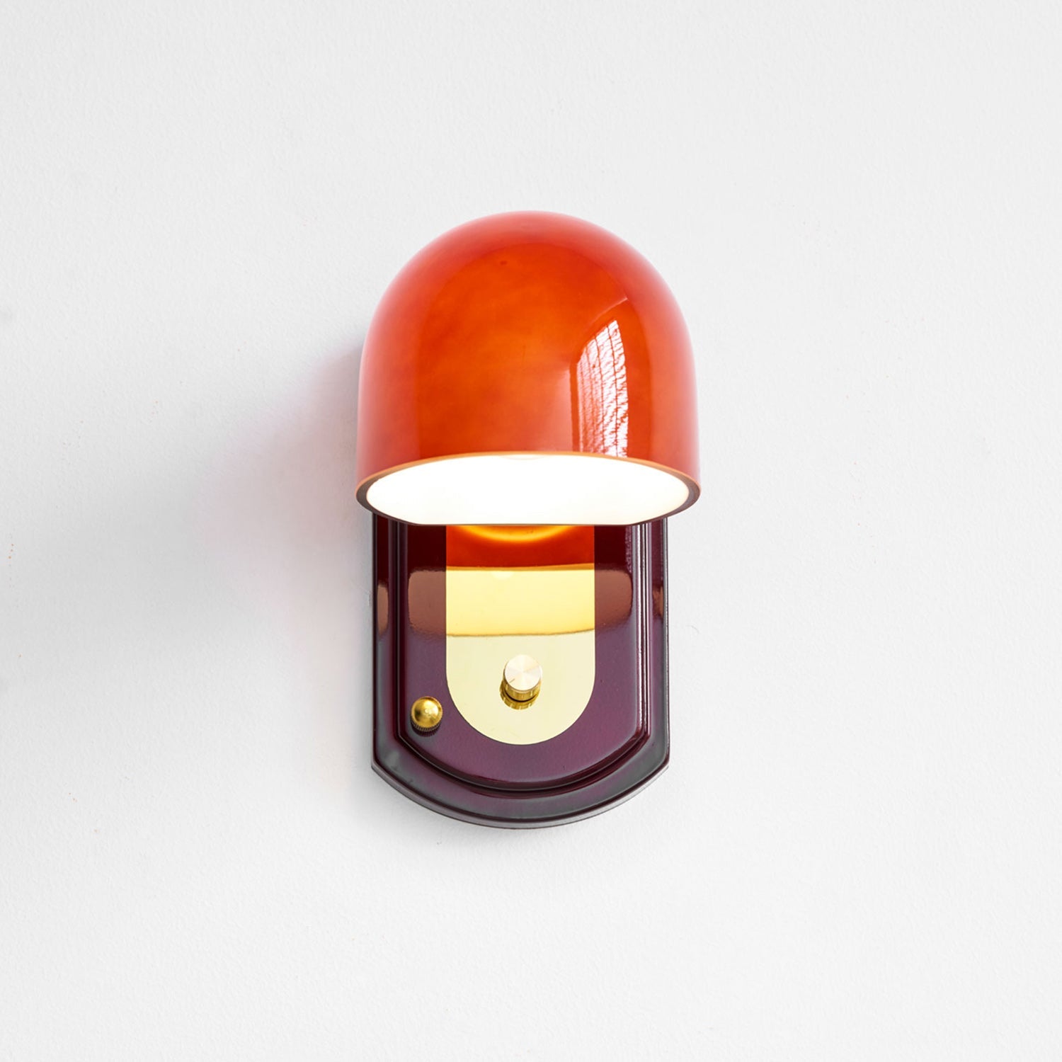 Bofea Vintage Dome Glass Wall Lamp