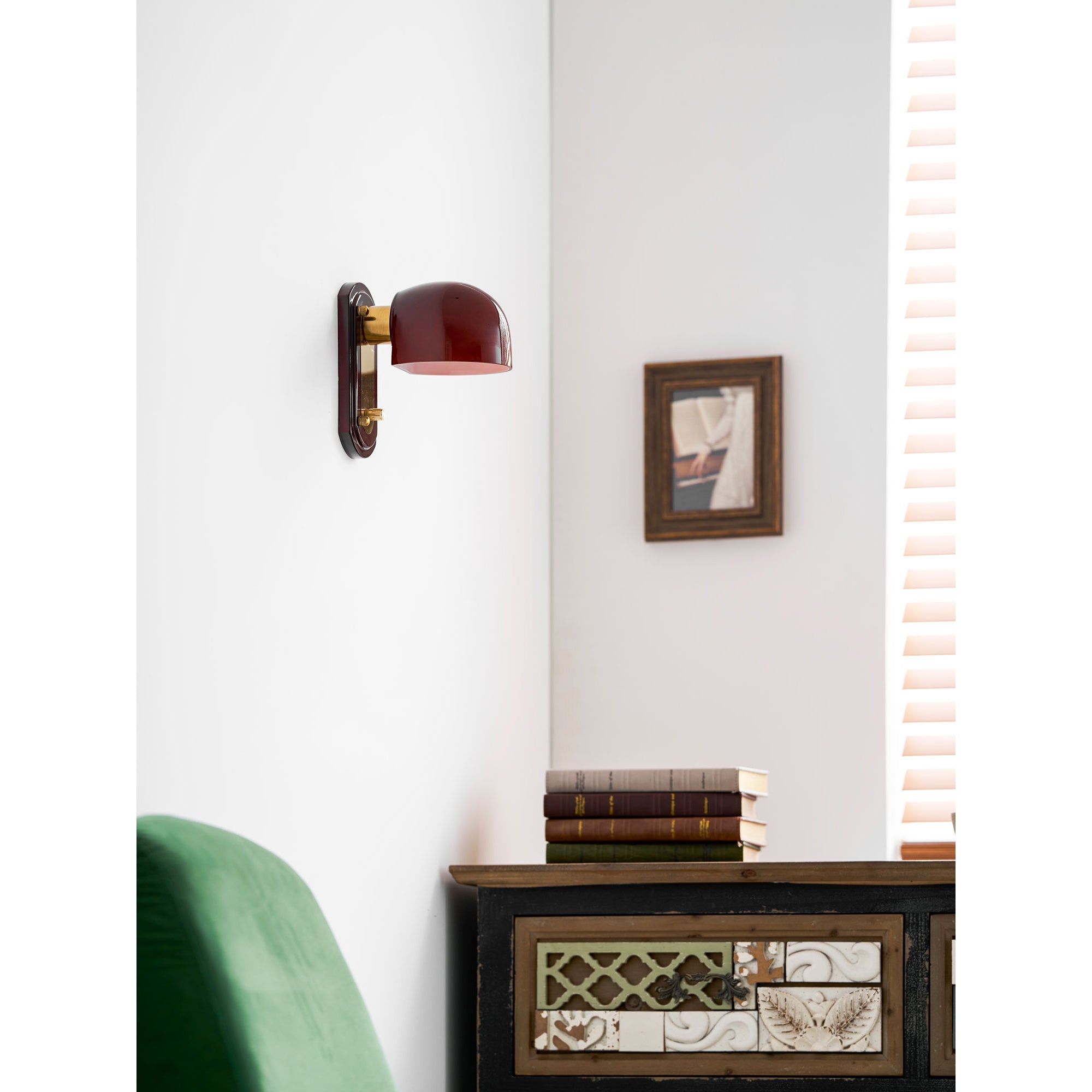 Bofea Vintage Dome Glass Wall Lamp