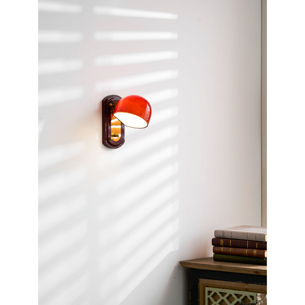 Bofea Vintage Dome Glass Wall Lamp
