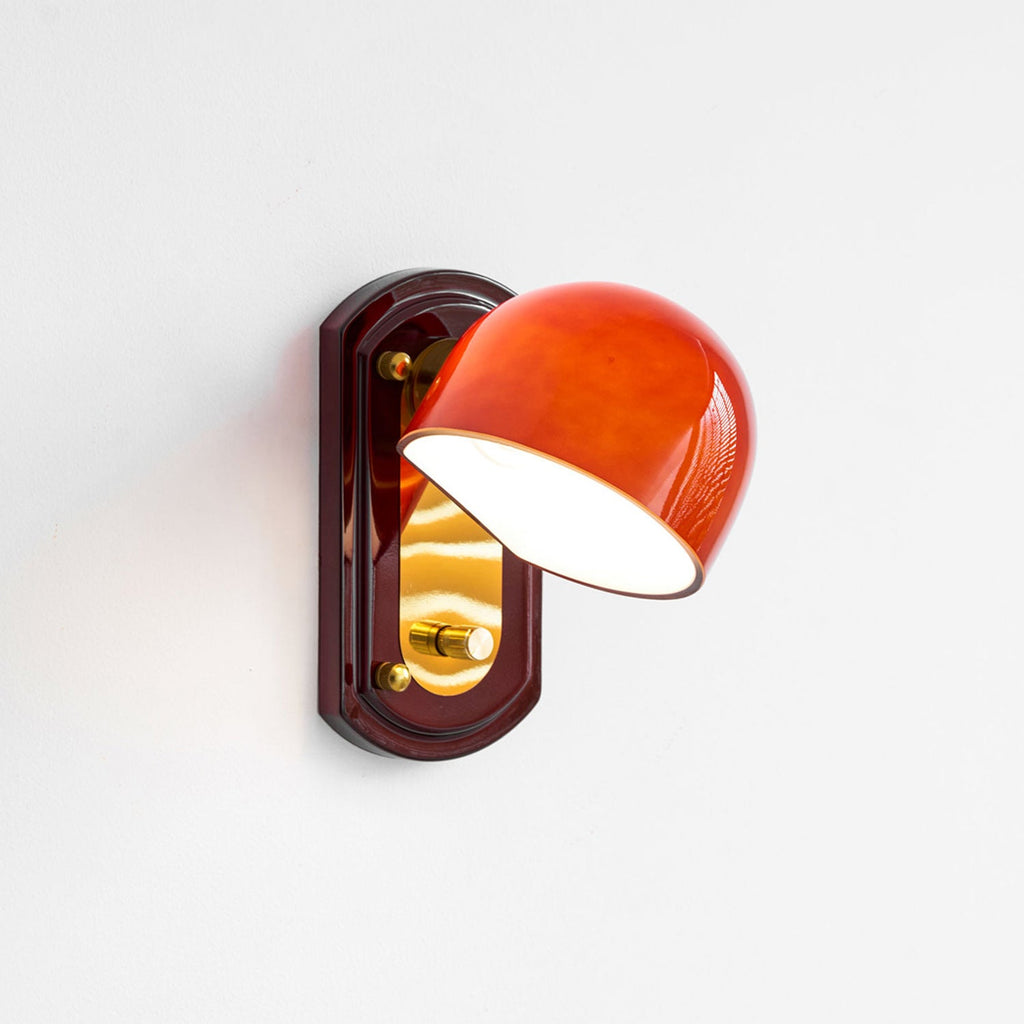 Bofea Vintage Dome Glass Wall Lamp