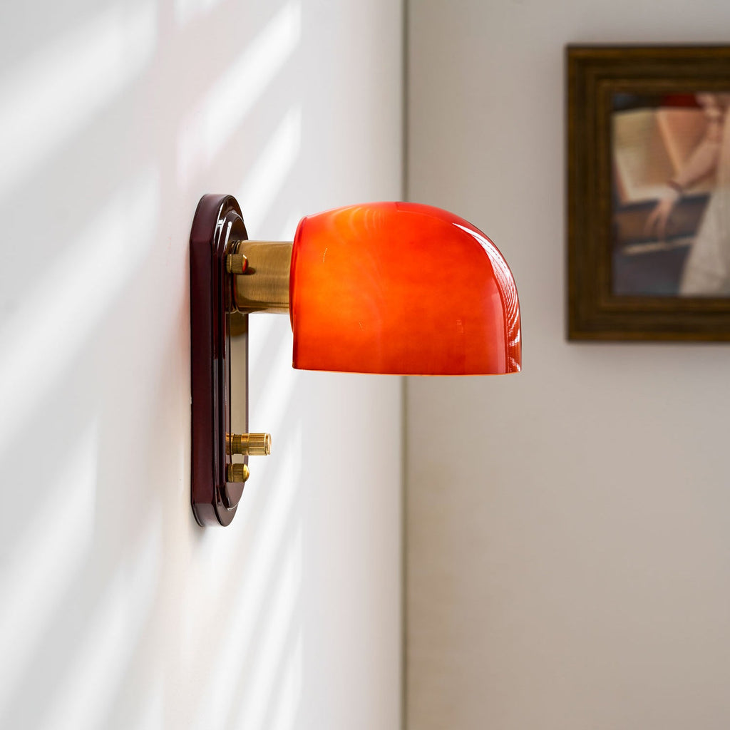 Bofea Vintage Dome Glass Wall Lamp