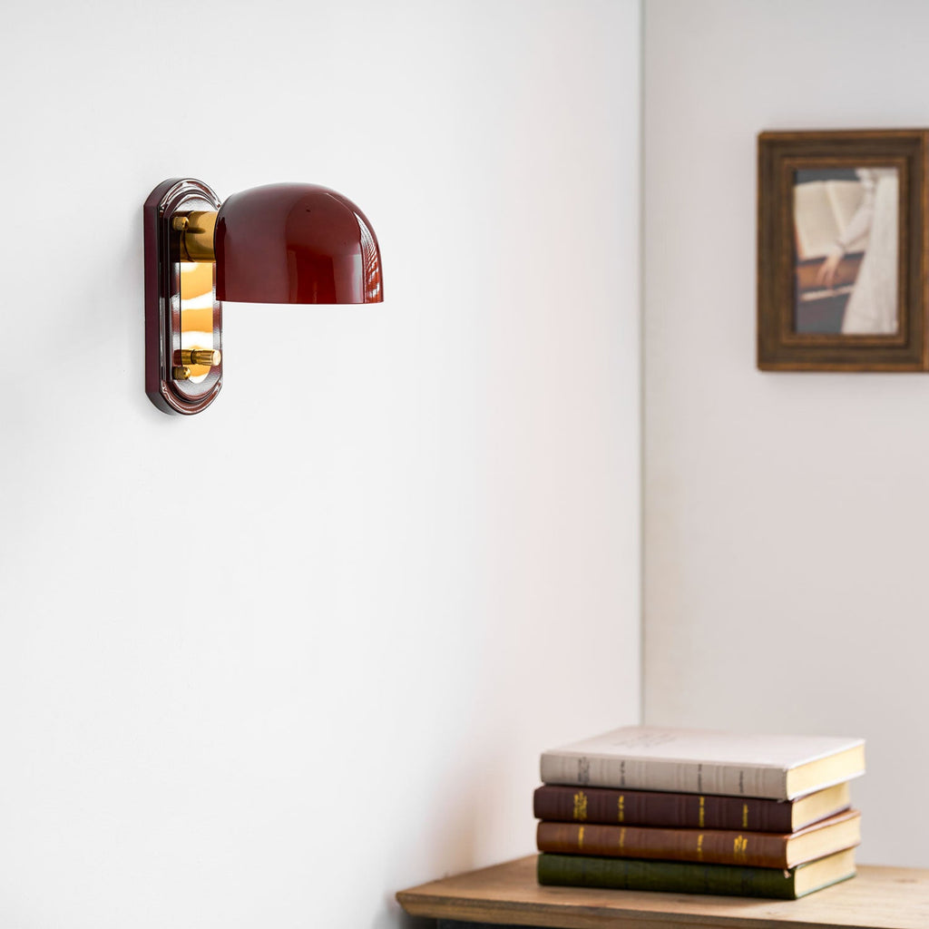 Bofea Vintage Dome Glass Wall Lamp