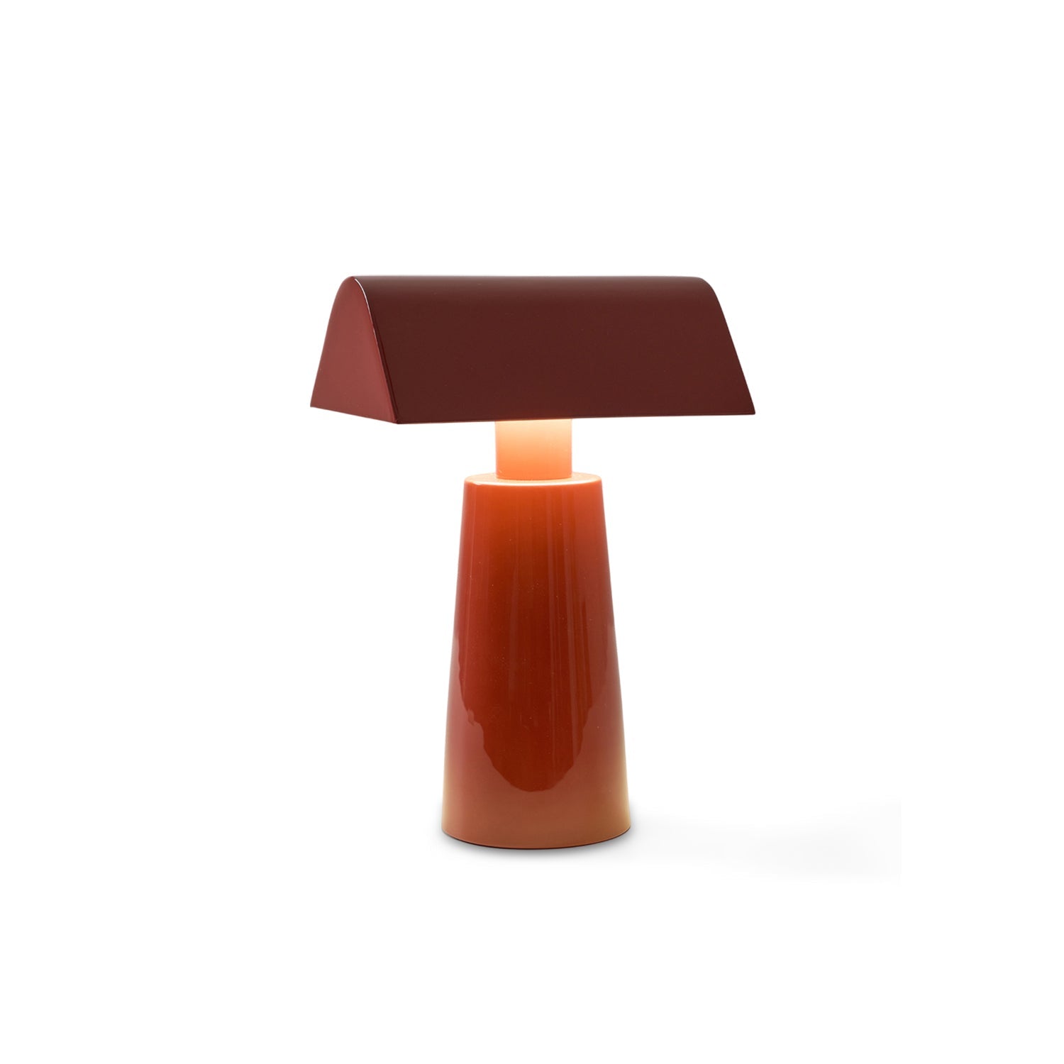 Caret Cordless Table Lamp with Pyramid Top