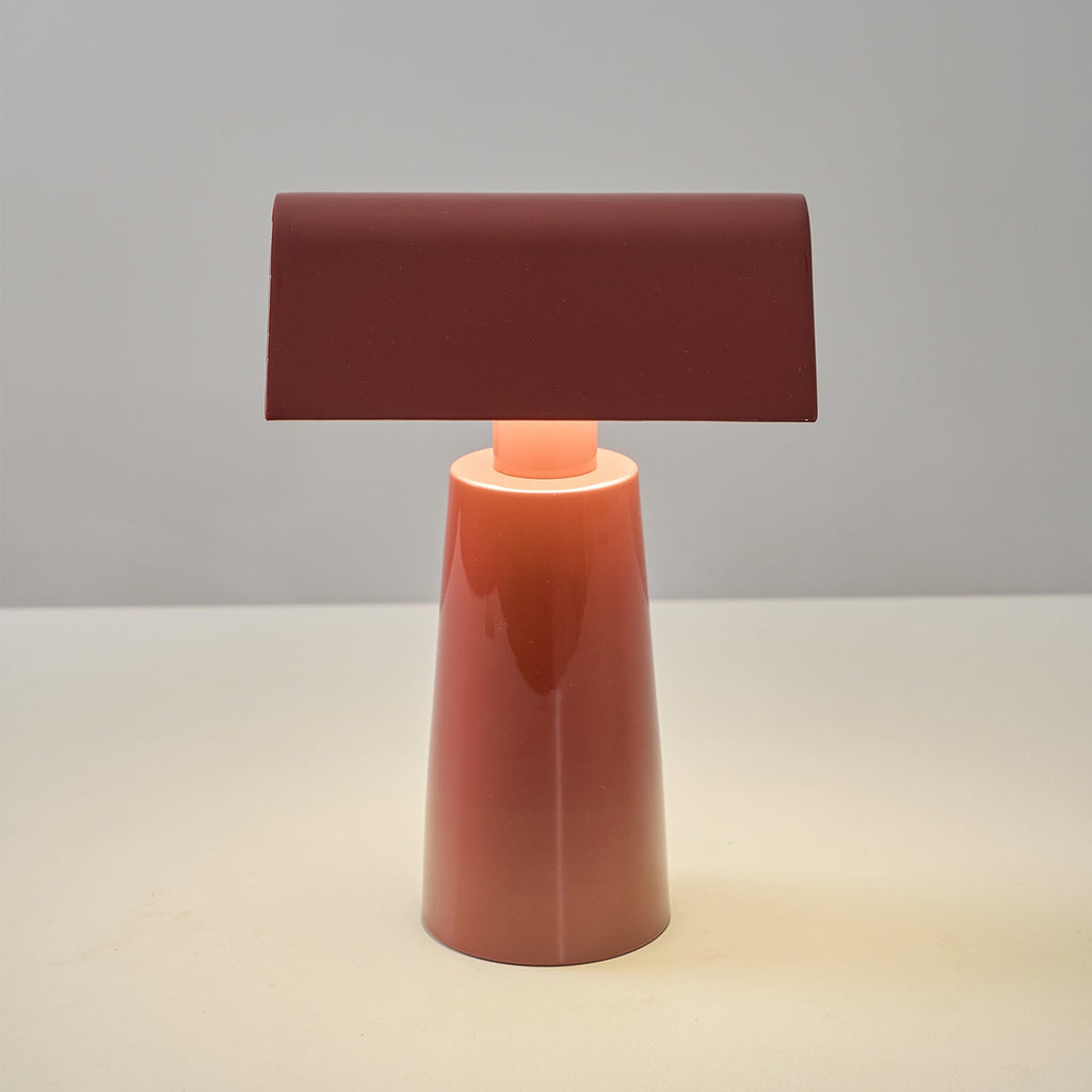 Caret Cordless Table Lamp with Pyramid Top