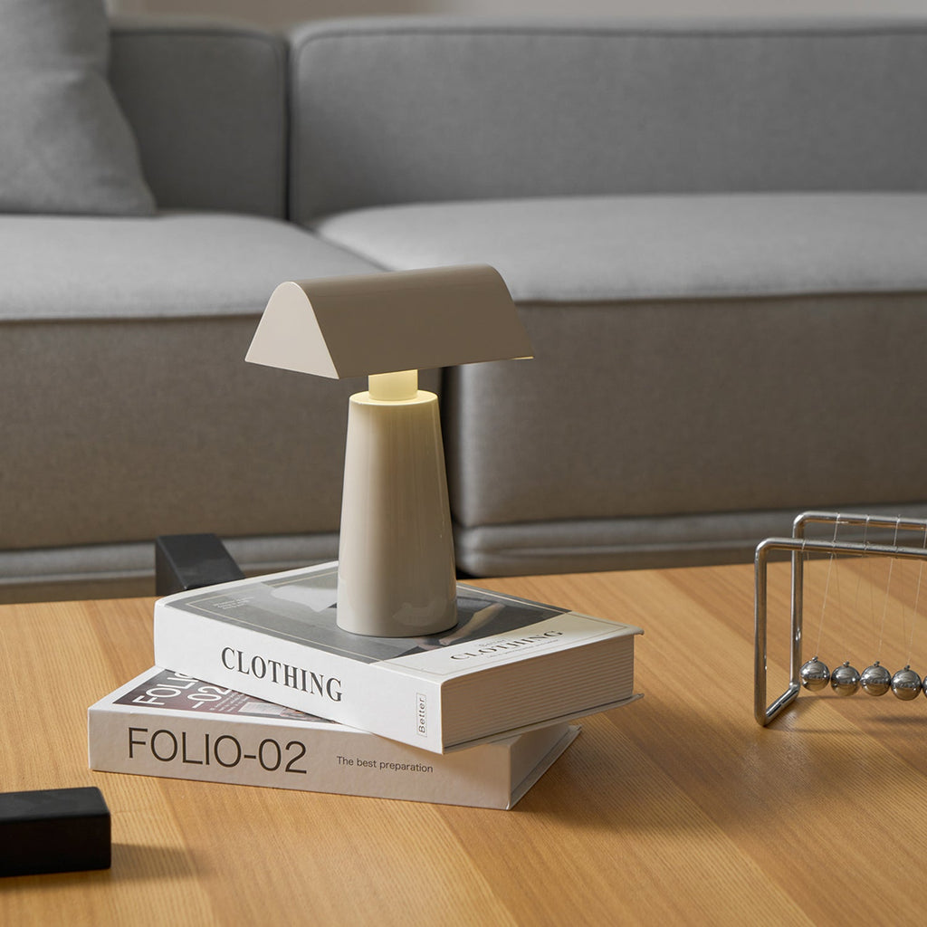 Caret Cordless Table Lamp with Pyramid Top