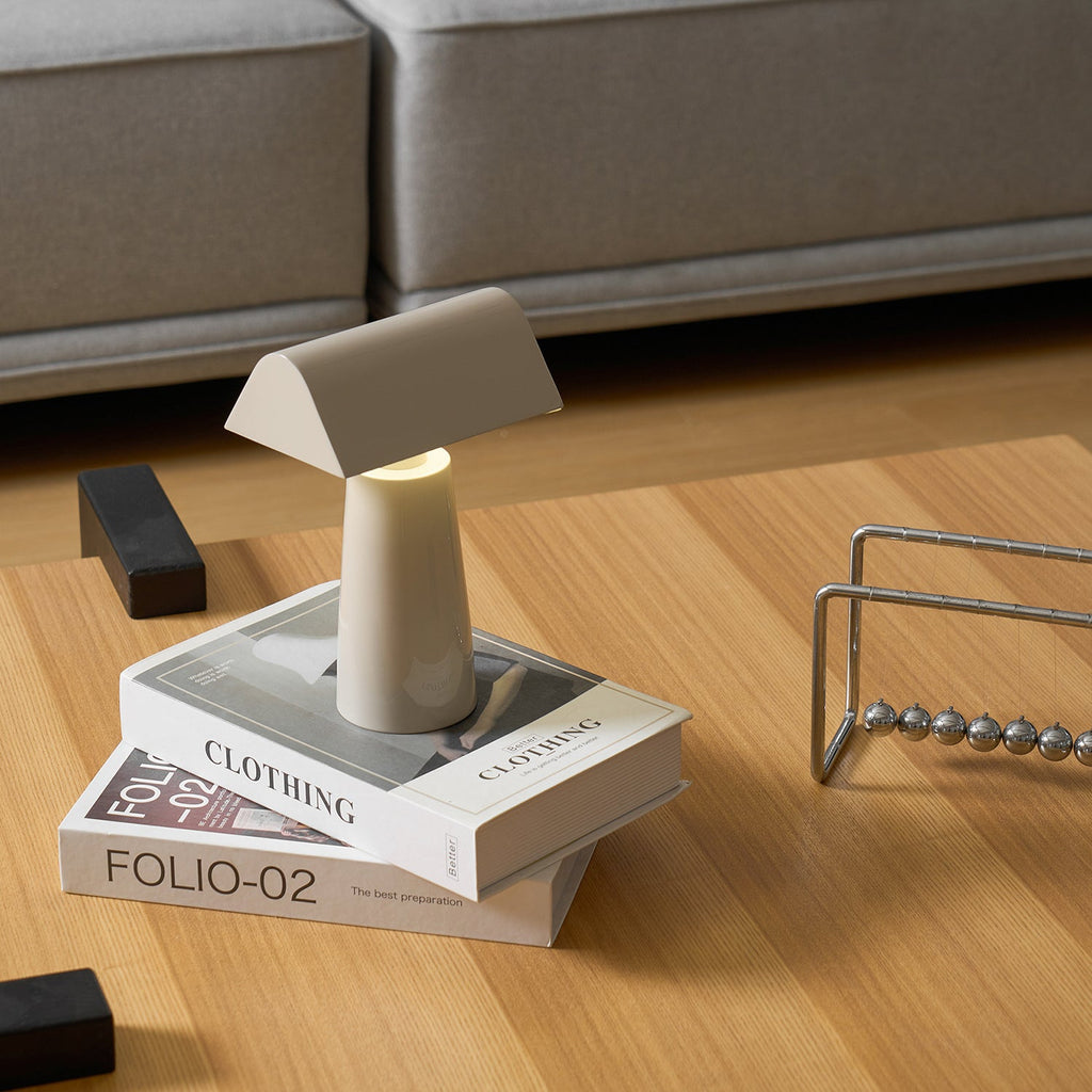 Caret Cordless Table Lamp with Pyramid Top