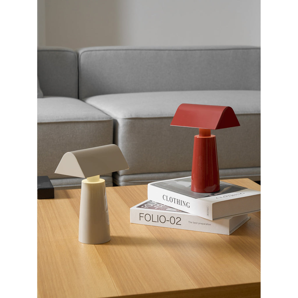 Caret Cordless Table Lamp with Pyramid Top