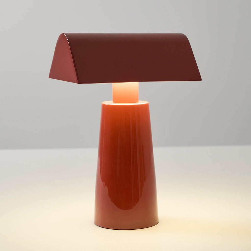 Caret Cordless Table Lamp with Pyramid Top