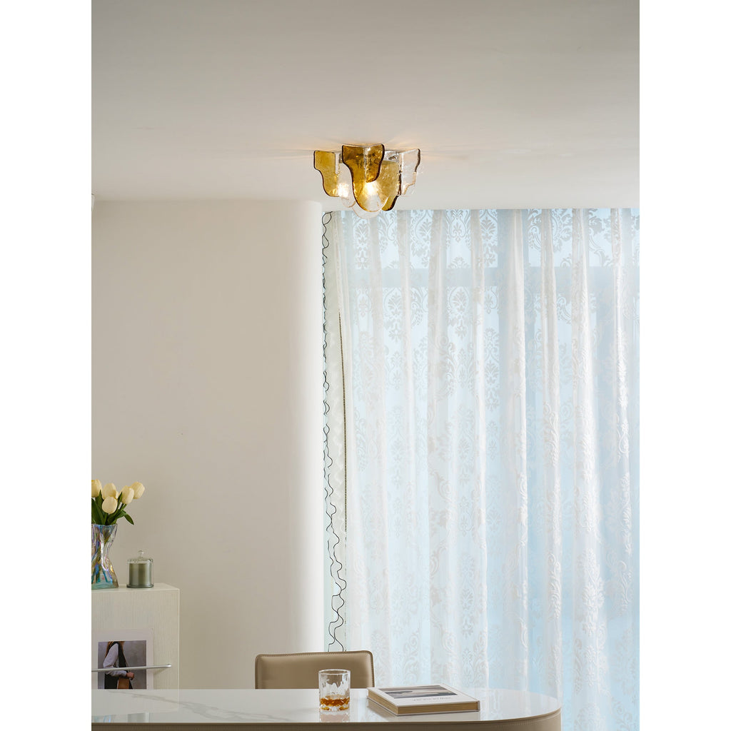 Carlo Nason Murano-Style Blown Glass Ceiling Light