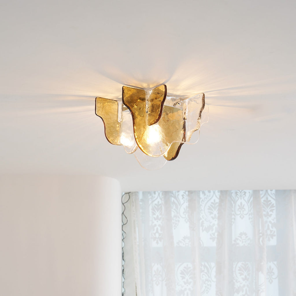 Carlo Nason Murano-Style Blown Glass Ceiling Light