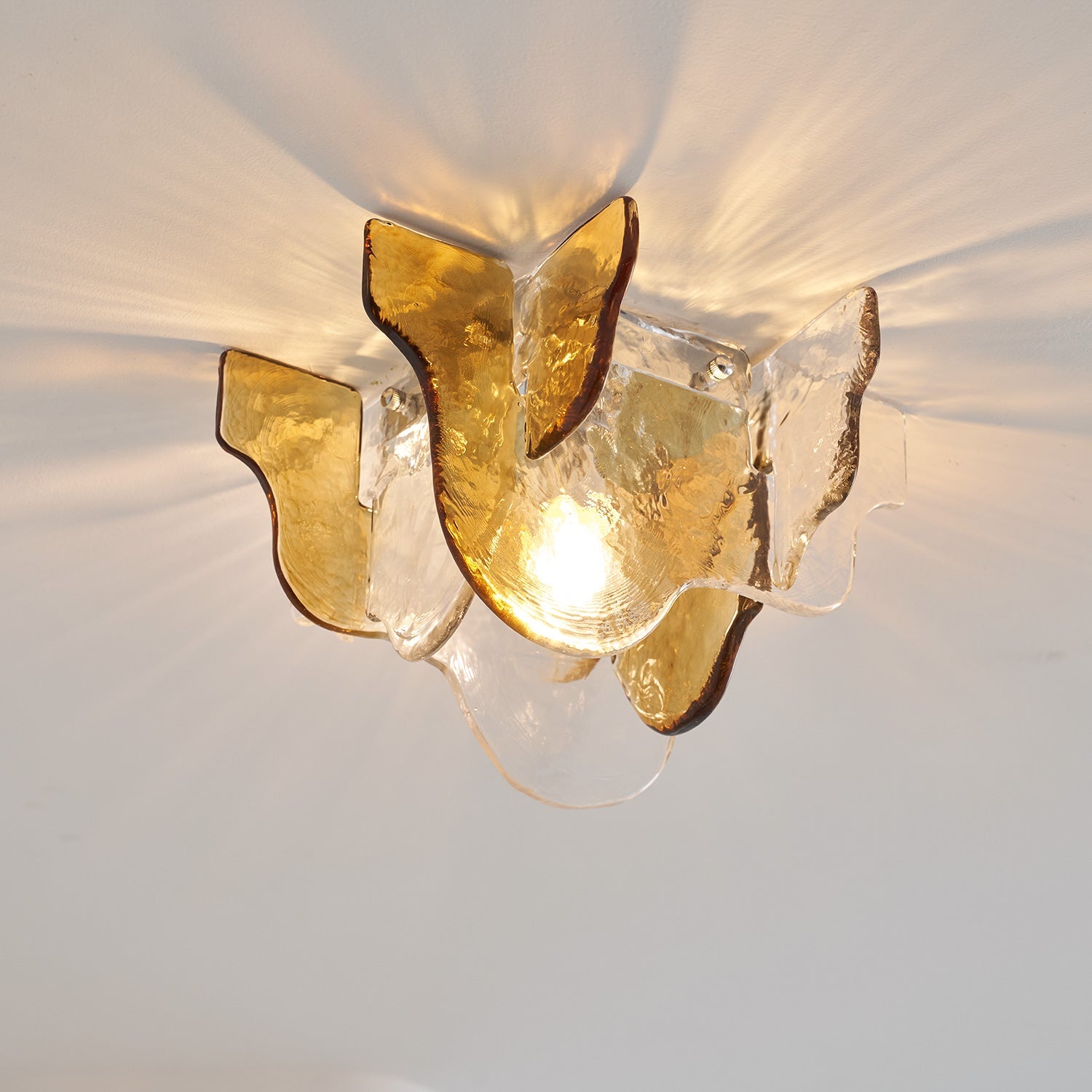 Carlo Nason Murano-Style Blown Glass Ceiling Light