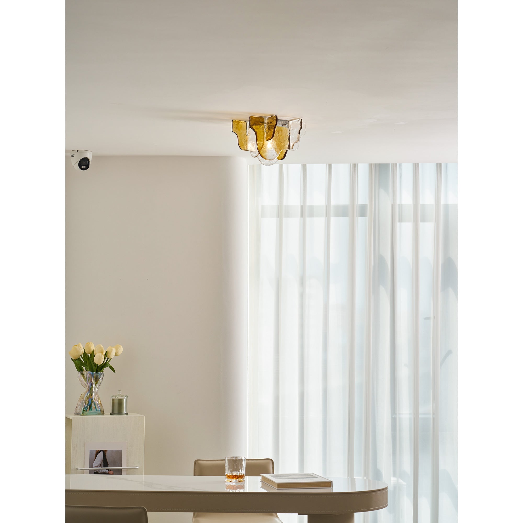 Carlo Nason Murano-Style Blown Glass Ceiling Light
