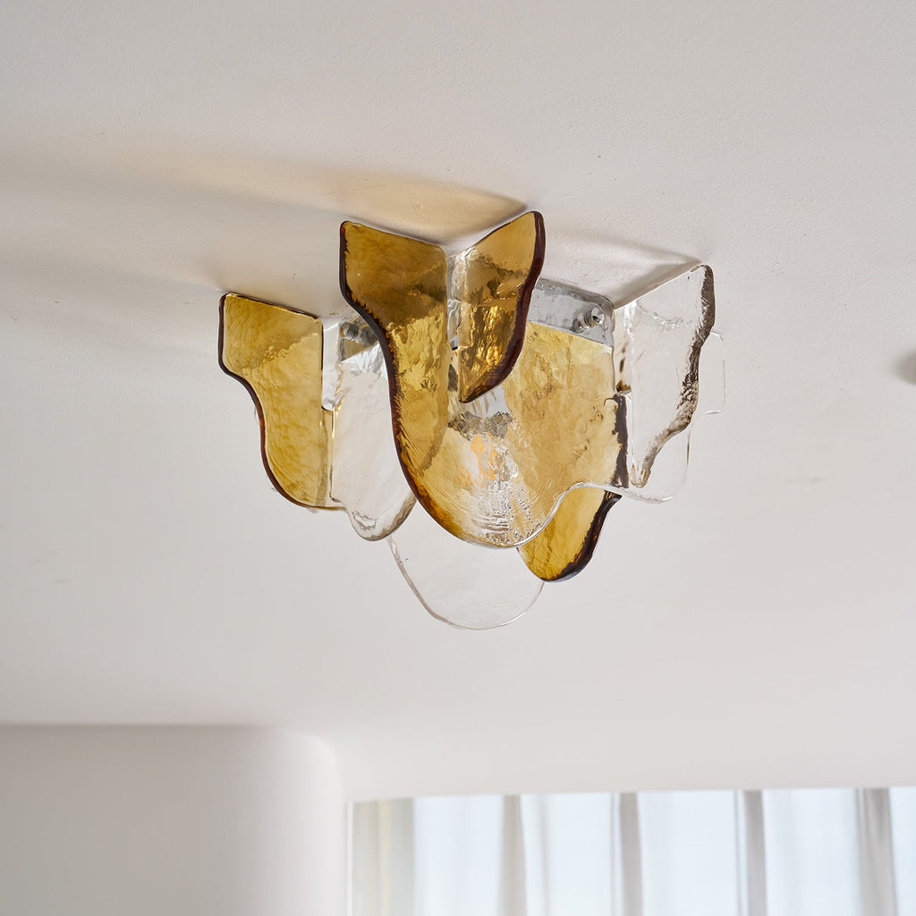 Carlo Nason Murano-Style Blown Glass Ceiling Light