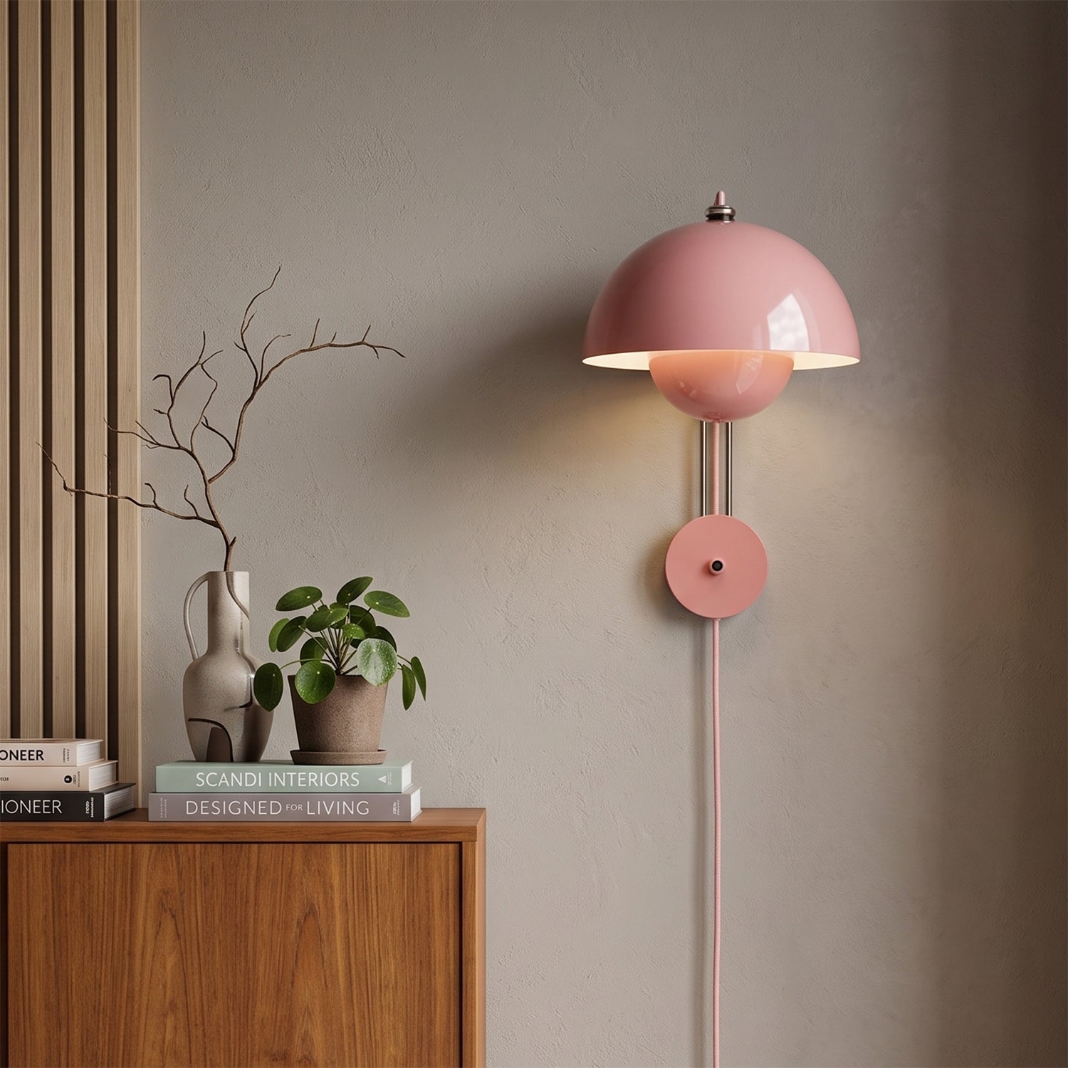 Twin-Dome Plug-In Wall Sconce — 13 Dopamine Colors