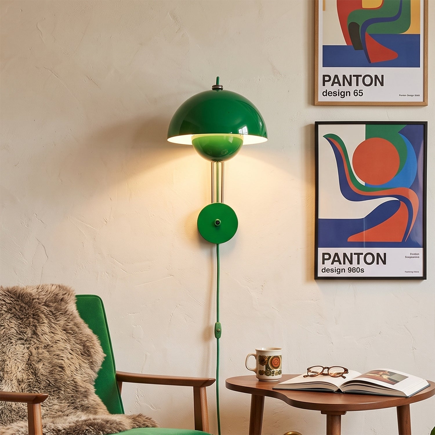 Twin-Dome Plug-In Wall Sconce — 13 Dopamine Colors