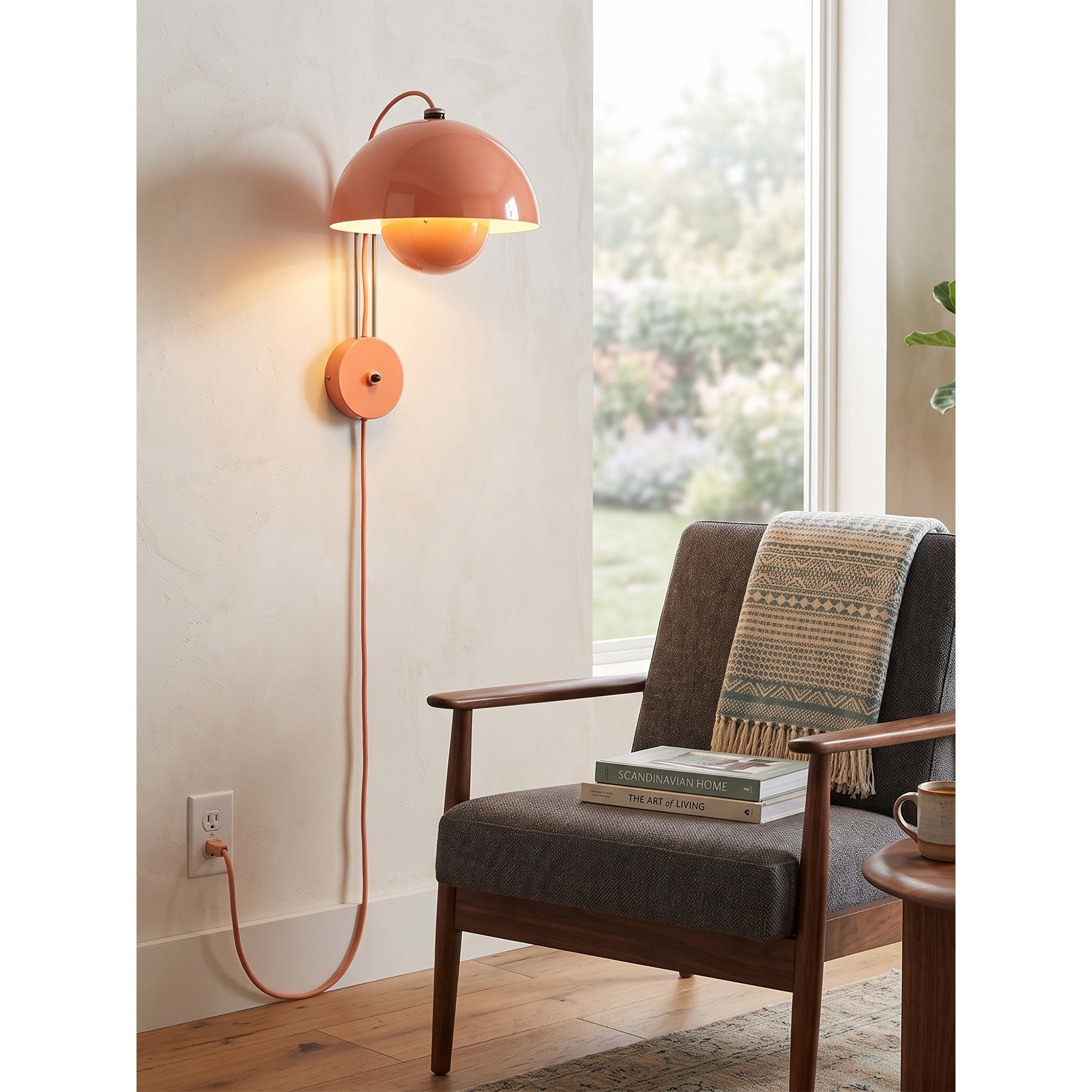Twin-Dome Plug-In Wall Sconce — 13 Dopamine Colors
