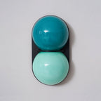 Stacked Glass Sphere Twin Wall Sconce