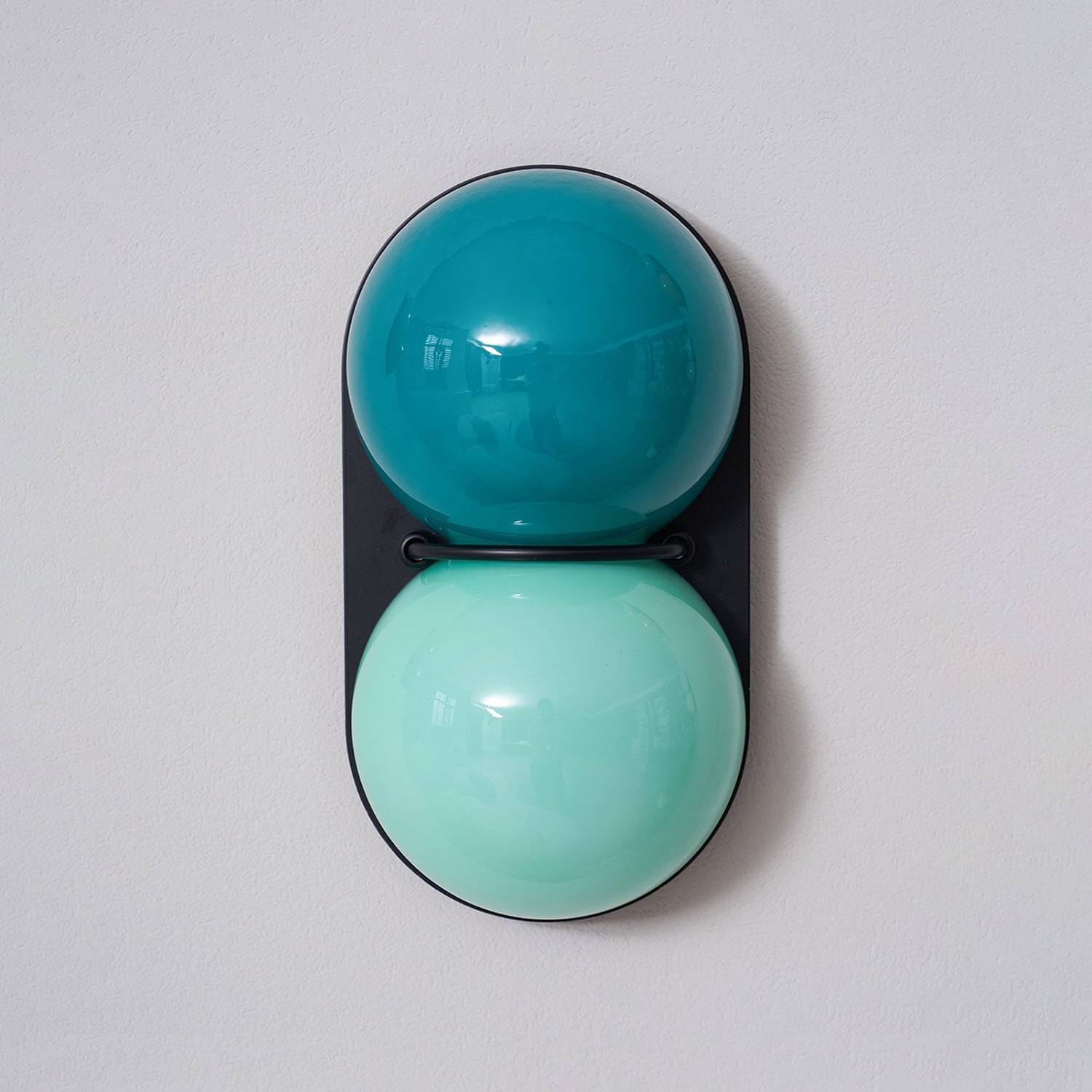 Stacked Glass Sphere Twin Wall Sconce