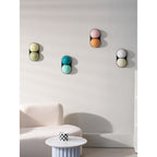 Stacked Glass Sphere Twin Wall Sconce