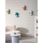 Stacked Glass Sphere Twin Wall Sconce