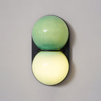 Stacked Glass Sphere Twin Wall Sconce