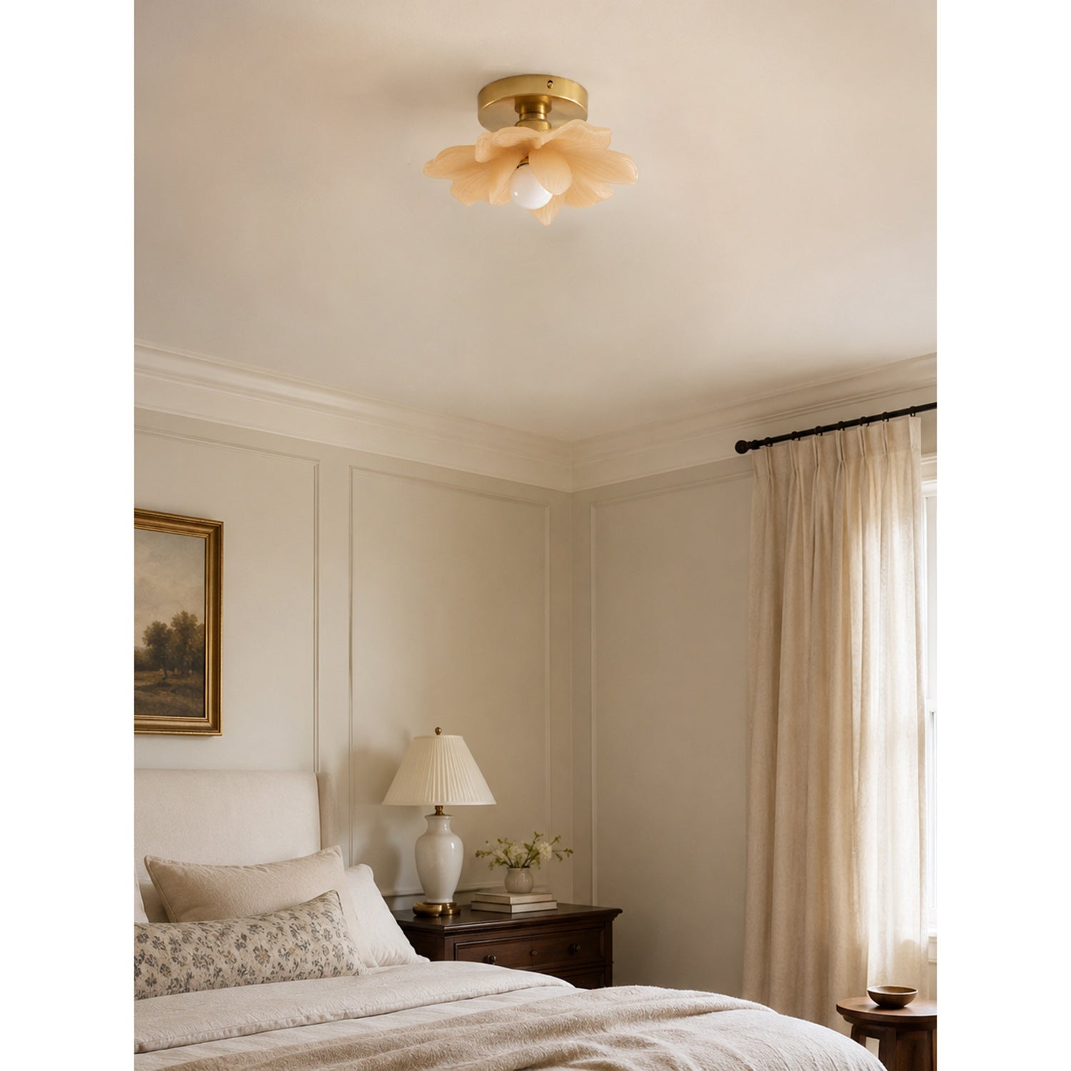 Modern Blossom Petal Flush Ceiling Light