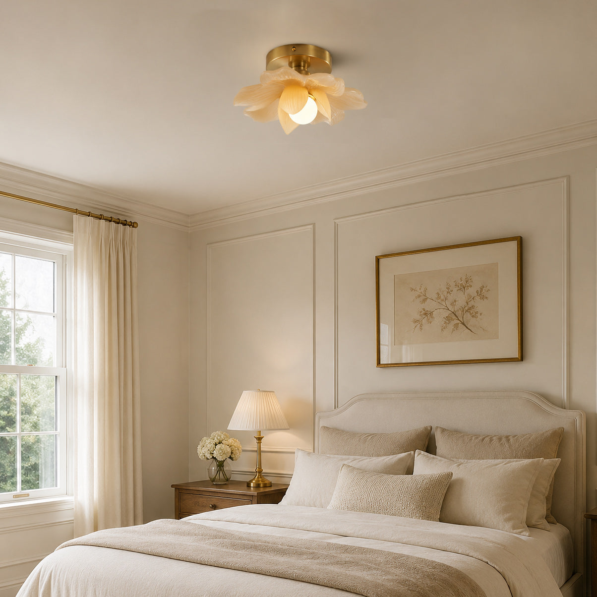 Modern Blossom Petal Flush Ceiling Light