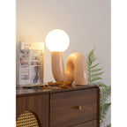 N Shape Rounded Glass Table Lamp