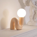 N Shape Rounded Glass Table Lamp