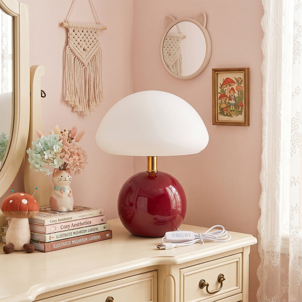Nessino Ceramic Mushroom Table Lamp