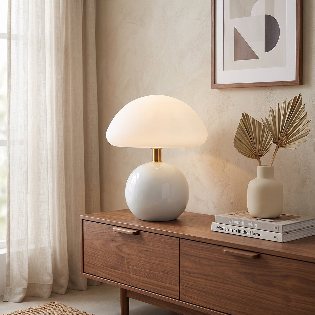 Nessino Ceramic Mushroom Table Lamp