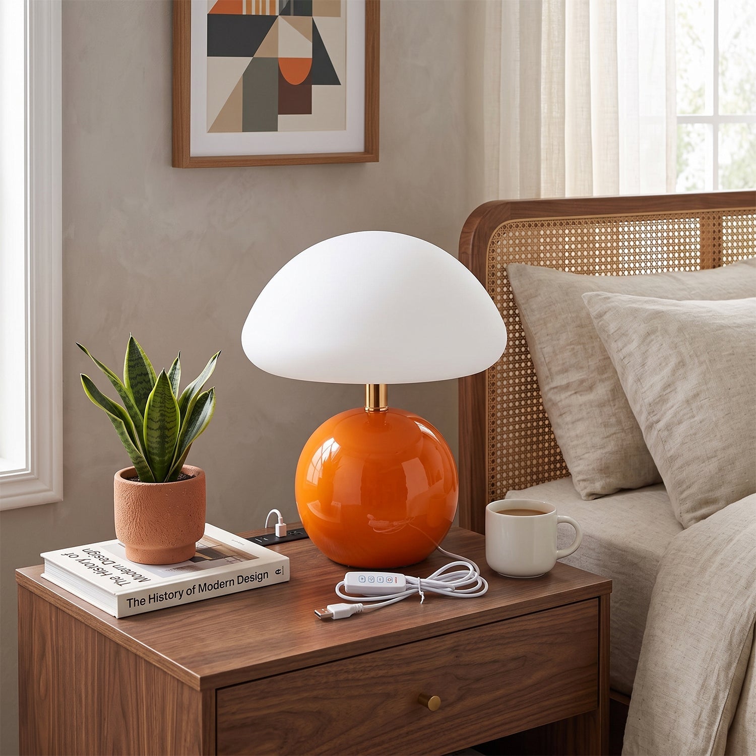 Nessino Ceramic Mushroom Table Lamp