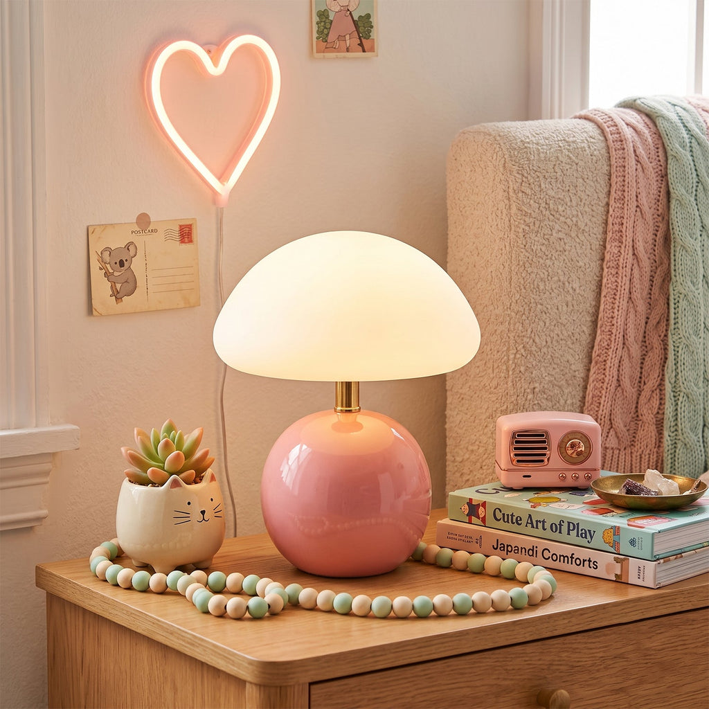 Nessino Ceramic Mushroom Table Lamp