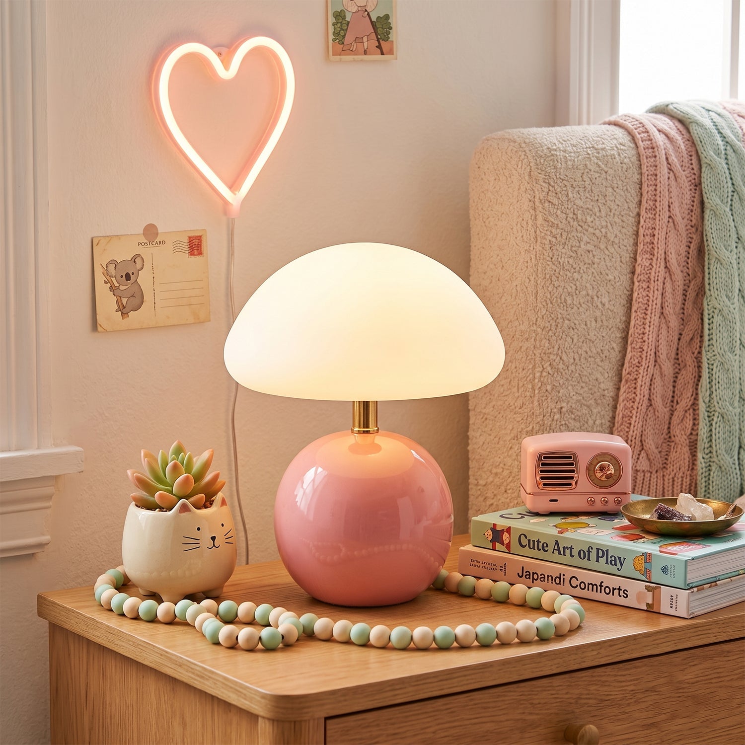 Nessino Ceramic Mushroom Table Lamp