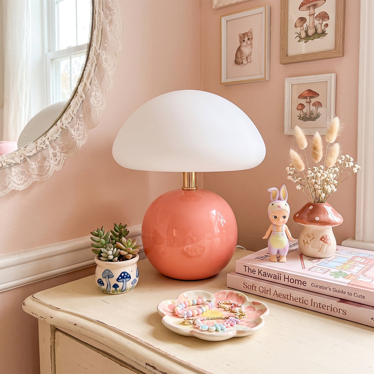 Nessino Ceramic Mushroom Table Lamp
