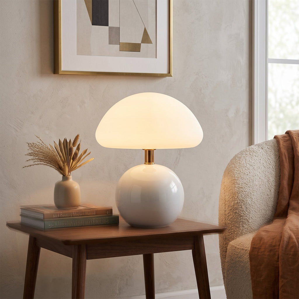 Nessino Ceramic Mushroom Table Lamp