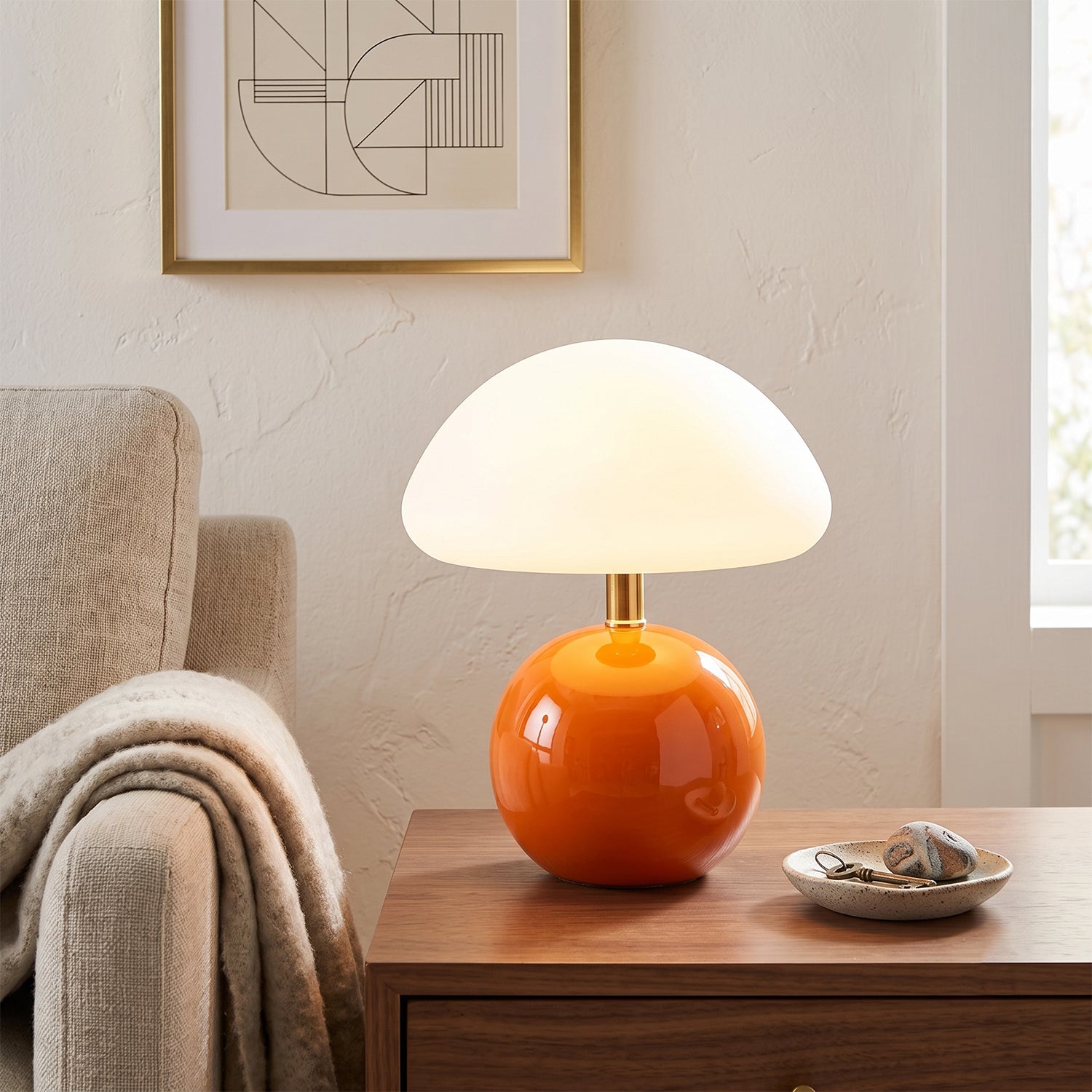 Nessino Ceramic Mushroom Table Lamp