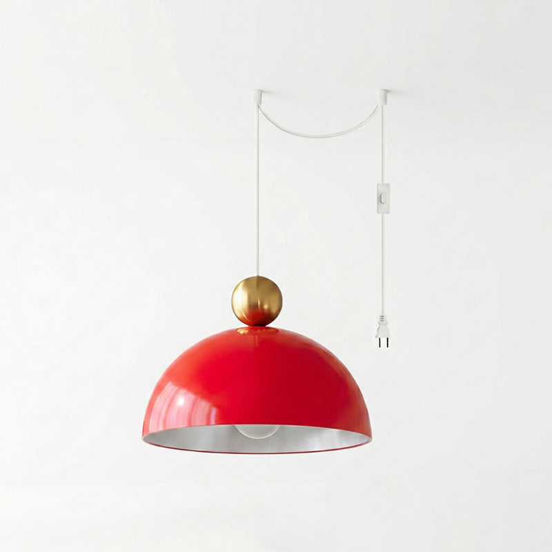 Posa Colorful Plug-in Swag Dome Light
