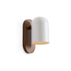 Sables Zen Walnut & Iron Wall Sconce (Hardwired)