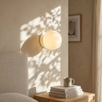 Minimalist Frosted Glass Globe Wall Light