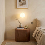 Minimalist Frosted Glass Globe Wall Light