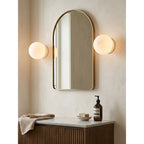 Minimalist Frosted Glass Globe Wall Light