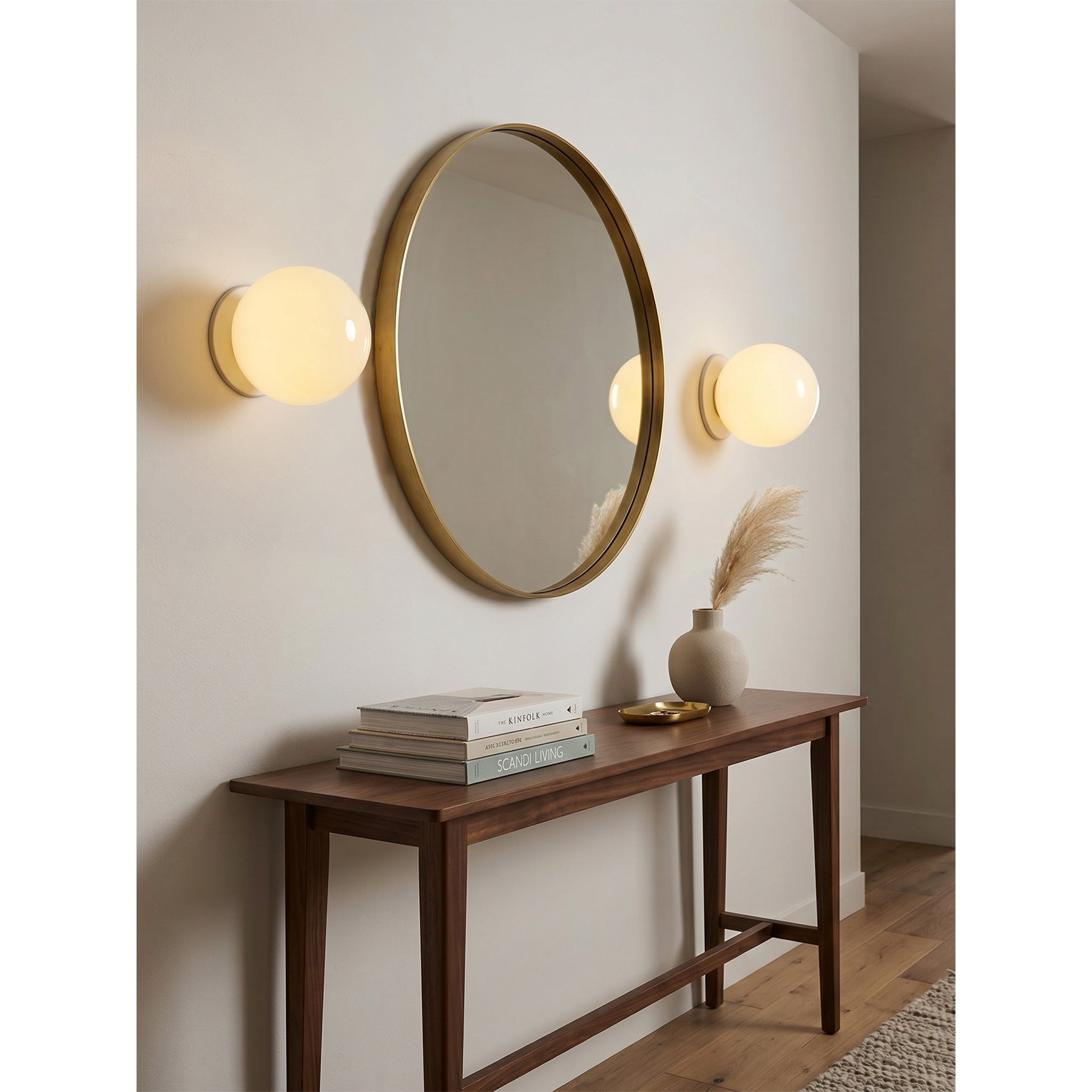 Minimalist Frosted Glass Globe Wall Light
