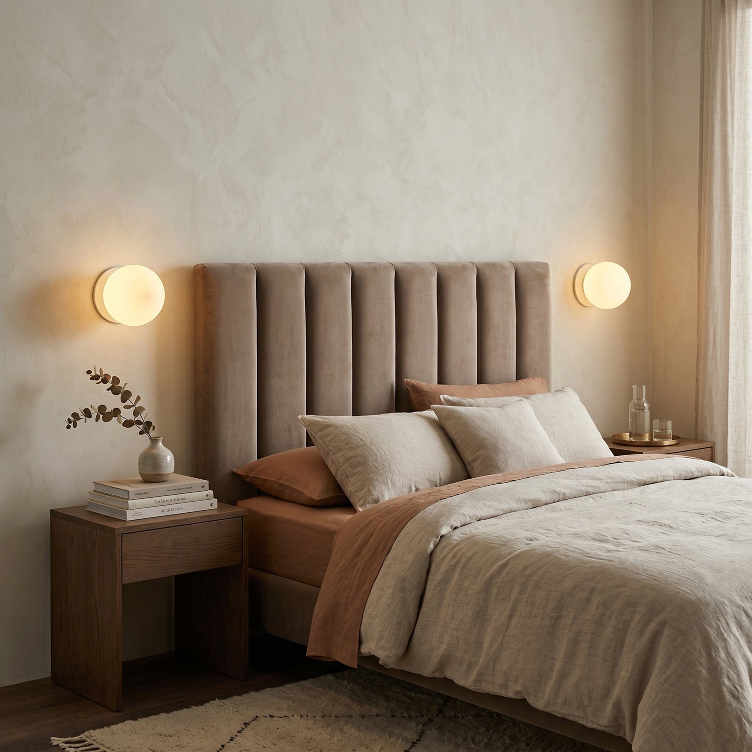 Minimalist Frosted Glass Globe Wall Light