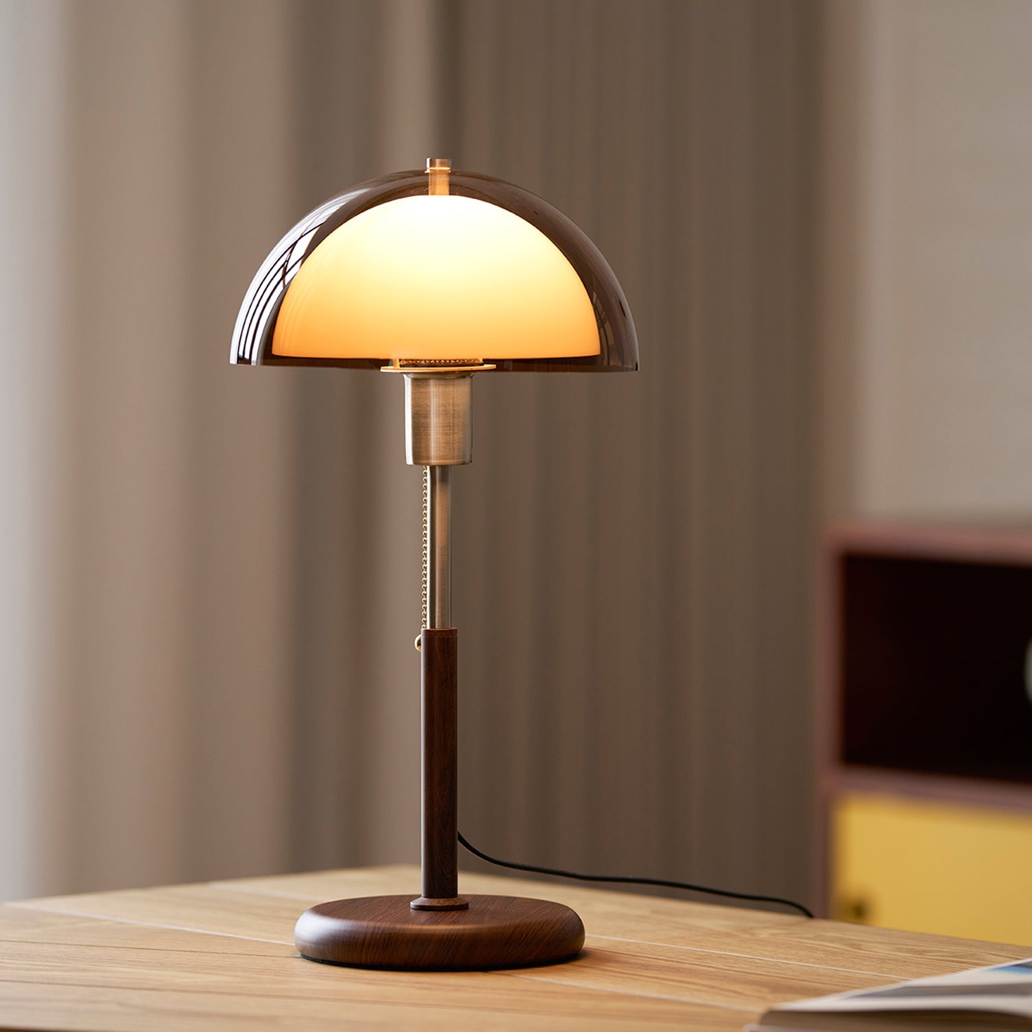 Remy Amber Dome Nostalgic Table Lamp