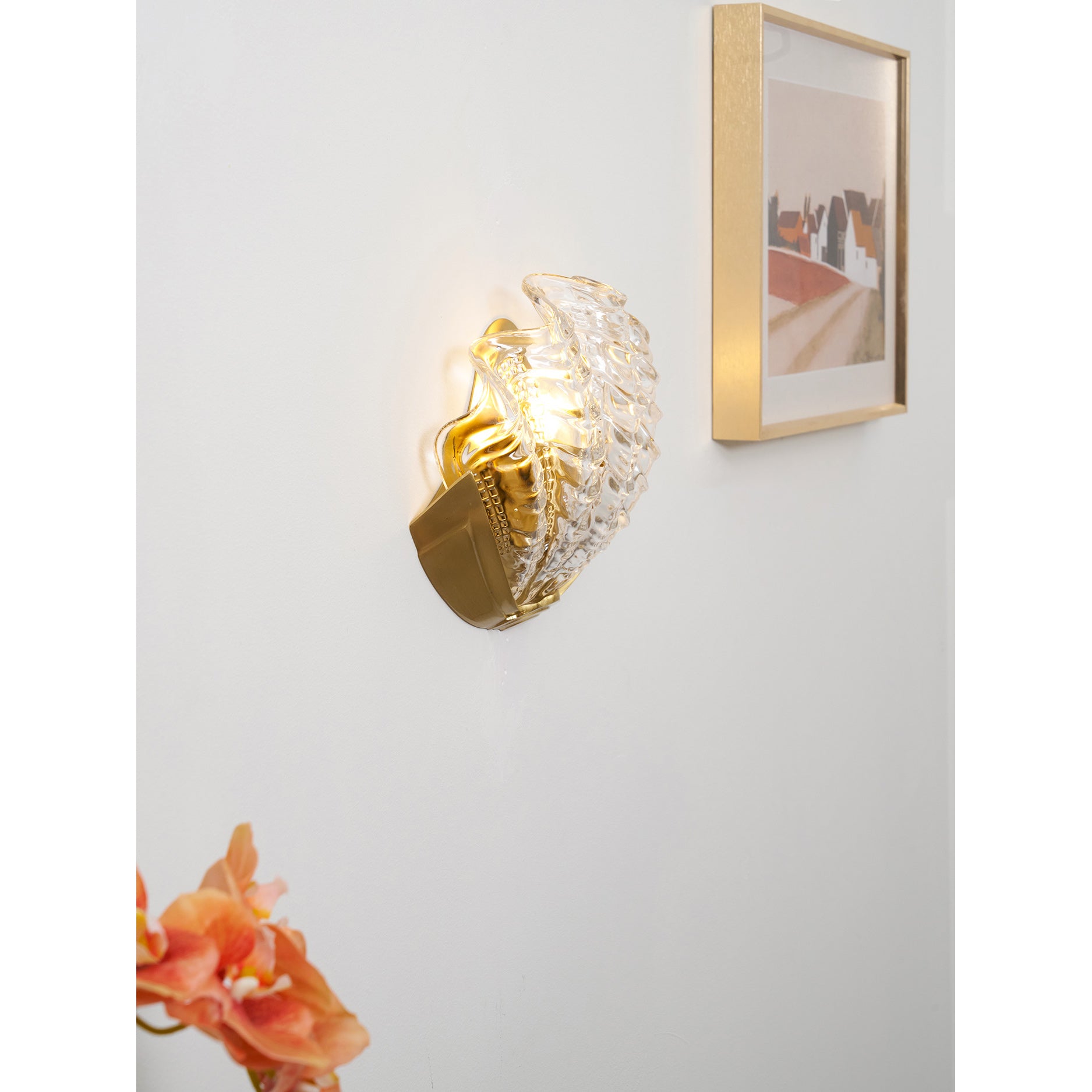 Seashell Glass Wall Sconce