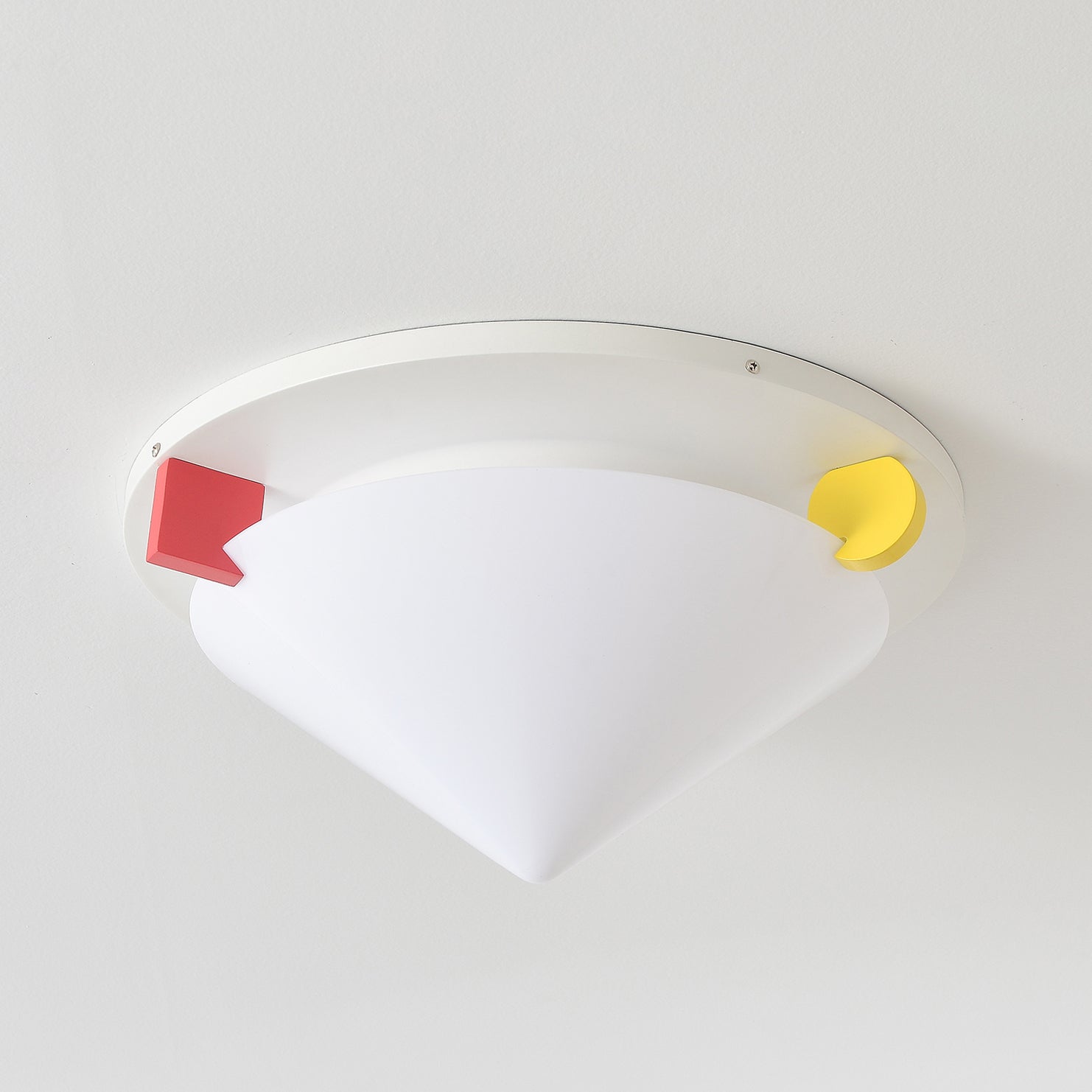Colorful Dome Semi-Flush Ceiling Light