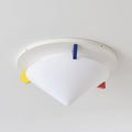 Colorful Dome Semi-Flush Ceiling Light