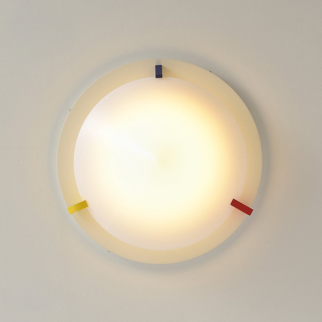 Colorful Dome Semi-Flush Ceiling Light