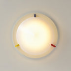 Colorful Dome Semi-Flush Ceiling Light